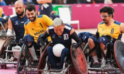 Brasil Colômbia rugby em cadeira de rodas