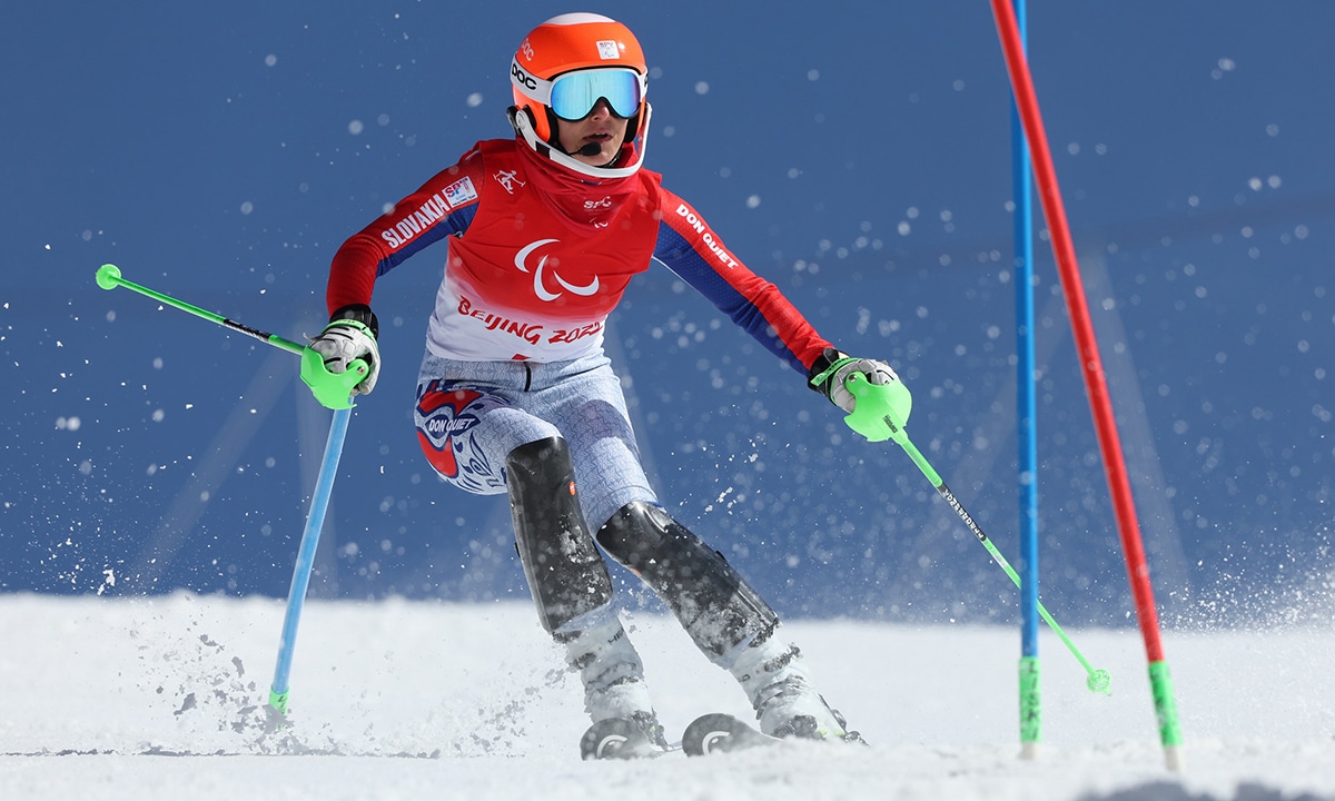 Henrieta Farkasova Paraesqui Alpino Jogos Paralímpicos de Inverno Pequim 2022