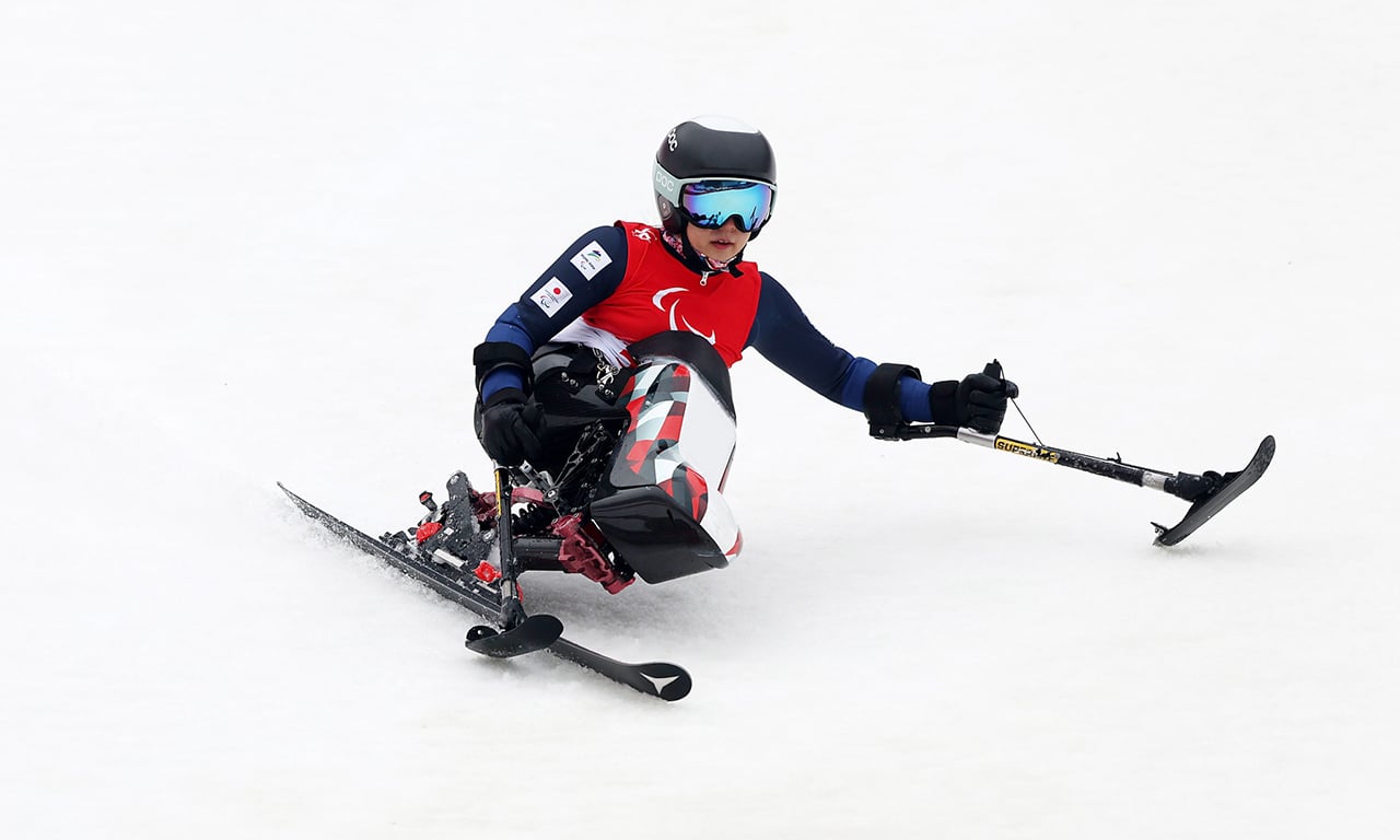 Momoka Muraoka Paraesqui Alpino Jogos Paralímpicos de Inverno Pequim 2022