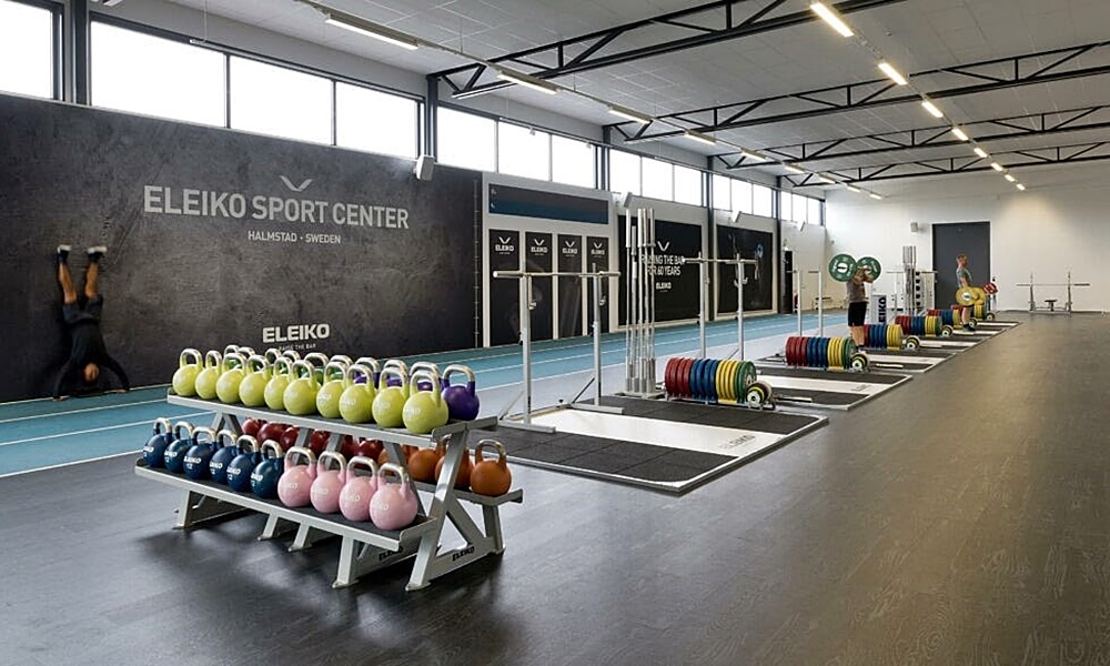Levantamento de peso atletas brasileiros Eleiko Sports Center Halmstad Suécia treinamento