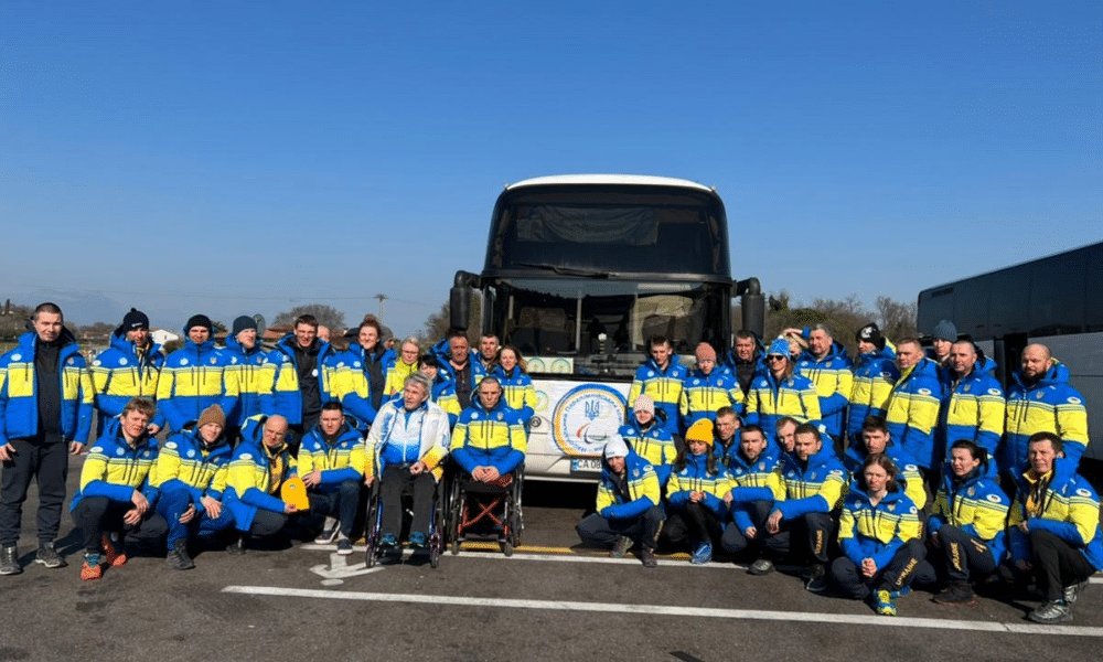 Delegação da Ucrânia embarca para os Jogos Paralímpicos de Inverno de Pequim 2022