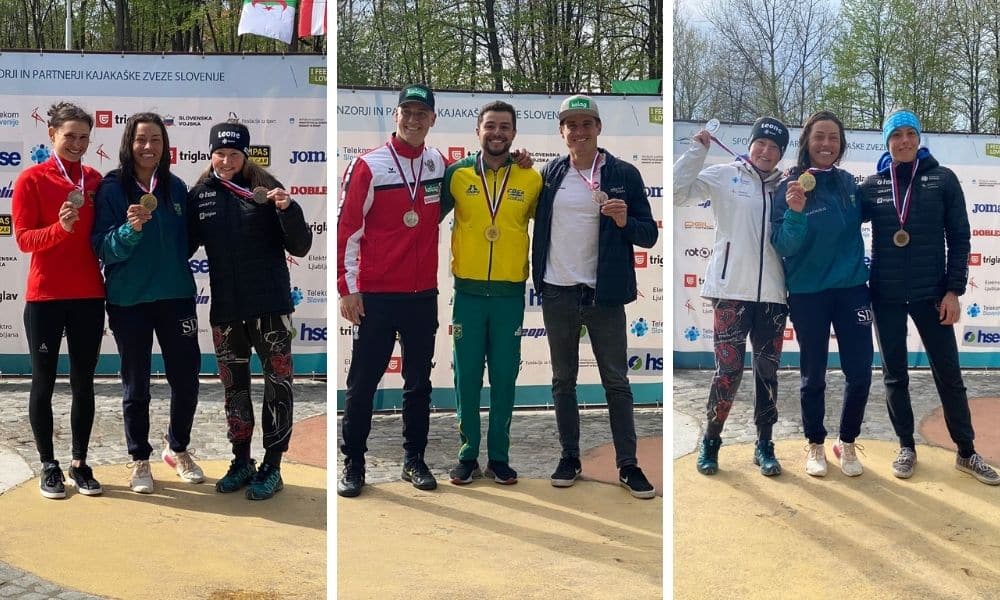 Ana Sátila dois ouros Pepê Gonçalves um ouro open Tacen canoagem slalom