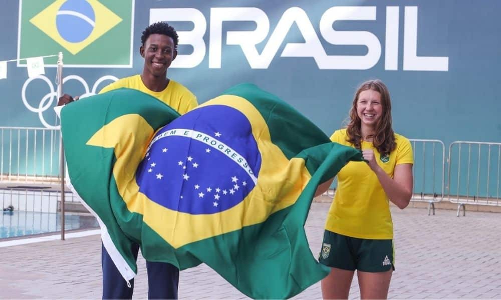 Stephanie Balduccini e Henrique Fernandes serão os porta-bandeiras do Brasil nos Jogos Sul-Americanos da Juventude Rosário-2022