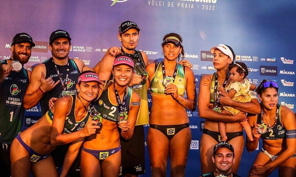 Duda e Ana Patrícia na final do Circuito Sul-Americano de vôlei de praia