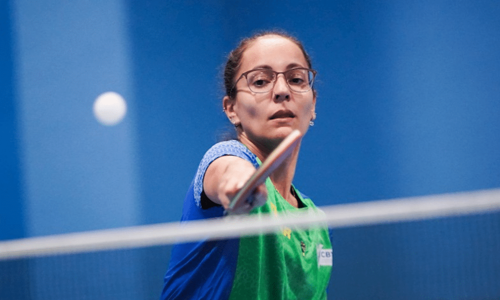 Joyce Oliveira garantiu medalha para o Brasil no Aberto Paralímpico de tênis de mesa