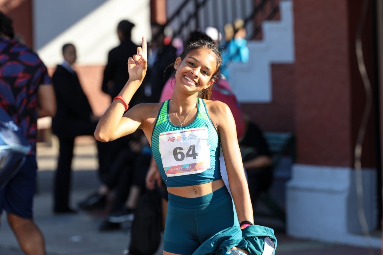 Julia Ribeiro competiu nos 400m em Rosario 2022