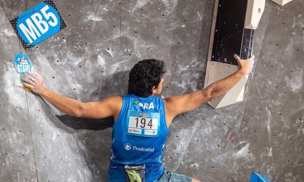 Rodrigo Hanada fica em 55º lugar no boulder na Copa do Mundo Salt Lake
