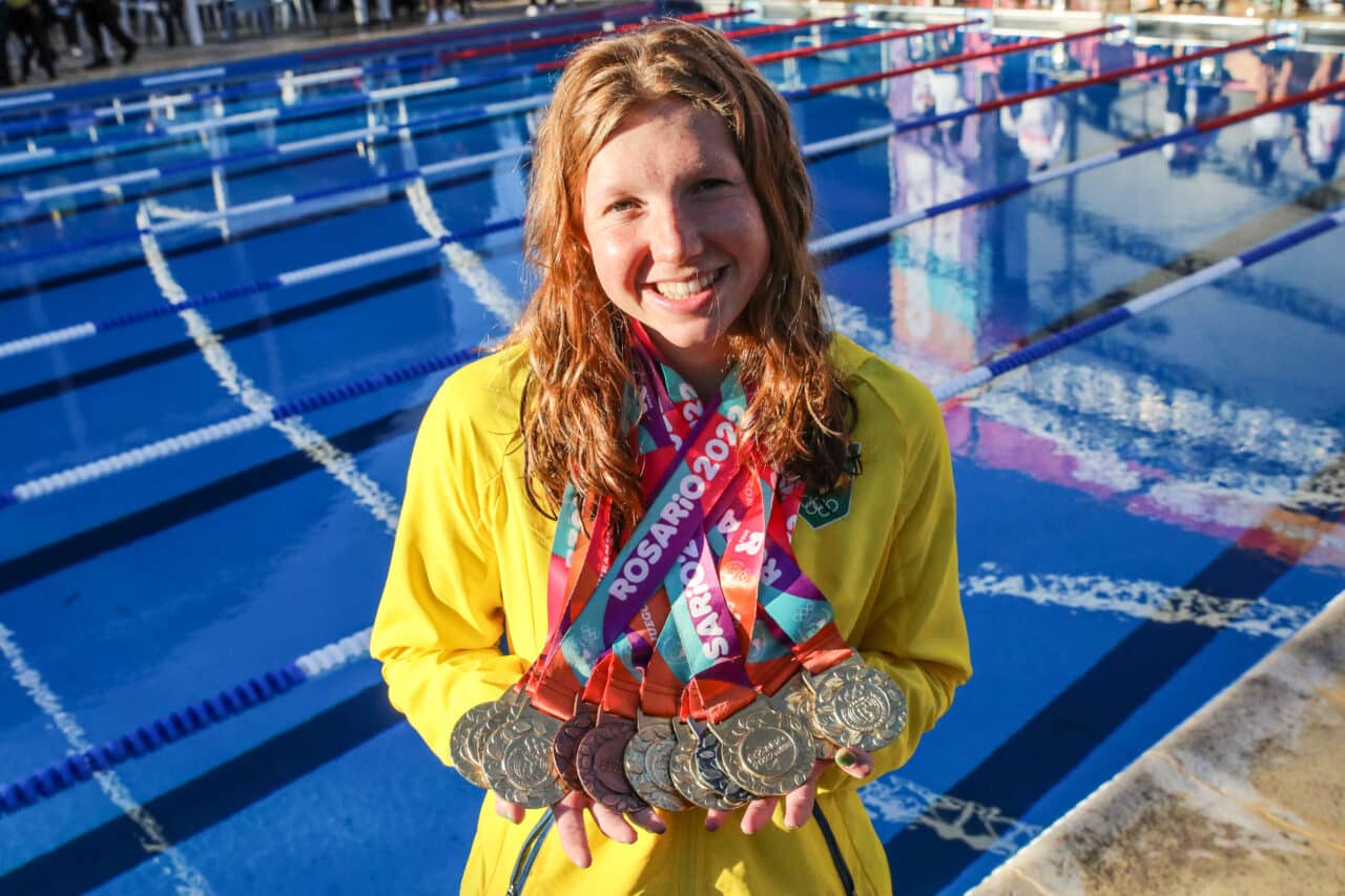 Stephanie Balduccini faturou dez medalhas em Rosario 2022