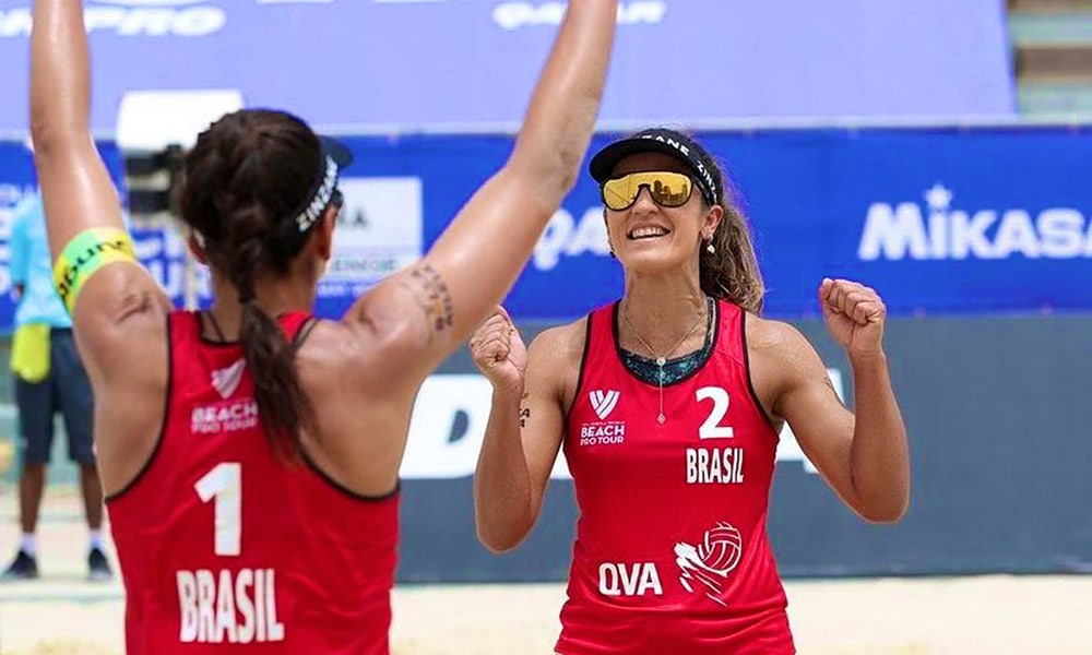 Bárbara Seixas e Carol Solberg vôlei de praia Challenger de Doha campeãs Mundial de Vôlei de praia roma duplas brasileiras