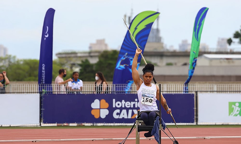 Raissa Machado atletismo paralímpico lançamento de dardo Desafio CPB/CBAt