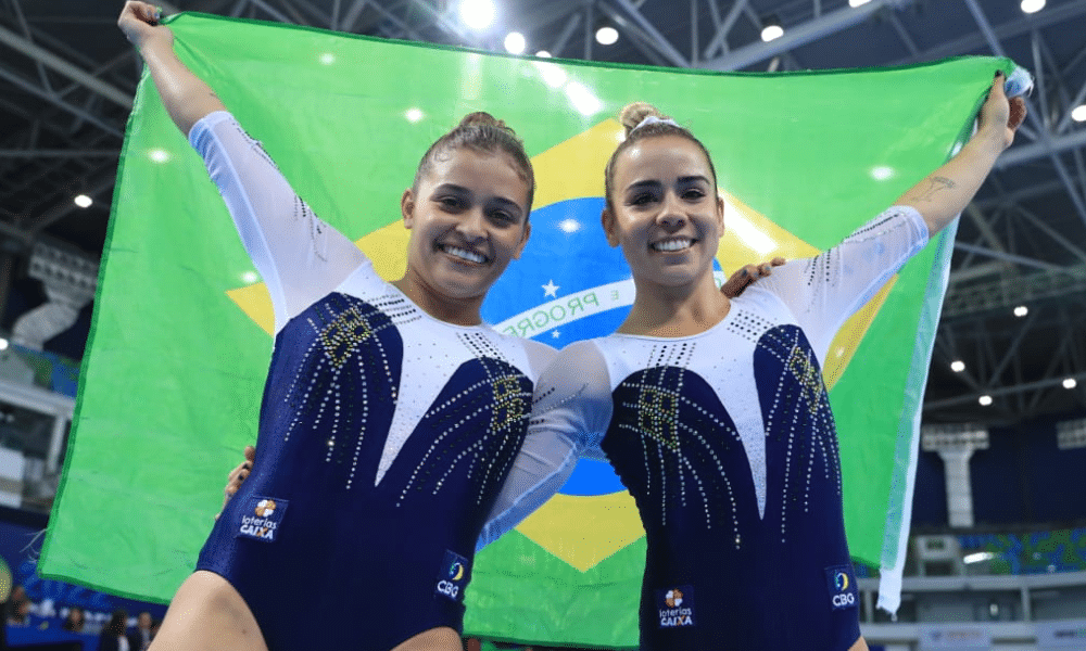 Alice Hellen Gomes e Camilla Lopes Pan-Americano de ginástica de trampolim