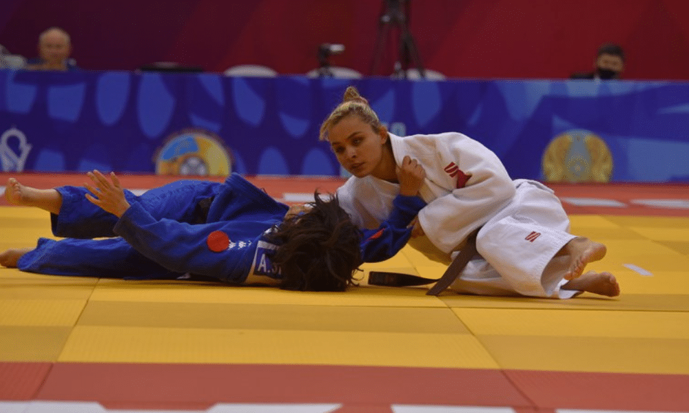 Rosicleide Silva luta o Grand Prix de São Paulo de judô paralímpico
