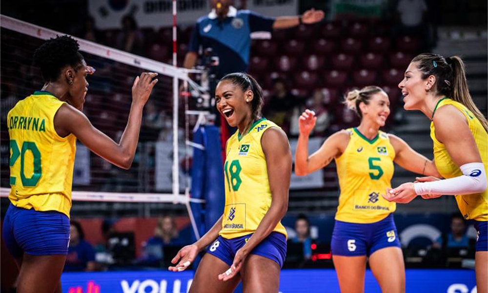 Brasil Bulgária Liga das Nações de vôlei feminino ao vivo seleção brasileira de vôlei feminino seleção feminina de vôlei