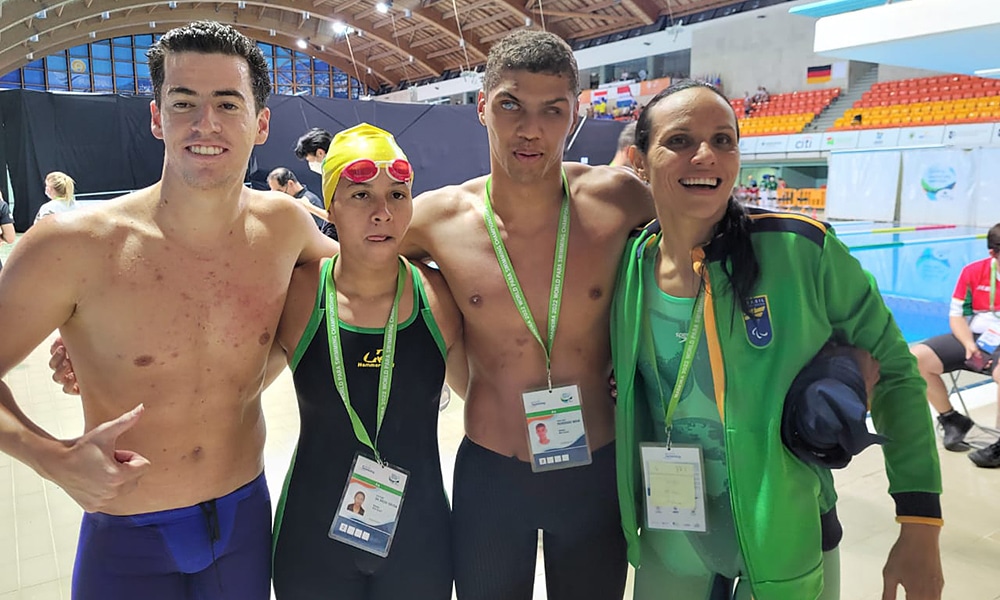 Carol Santiago José Perdigão Lucilene Sousa Guilherme Batista natação paralímpica Mundial de Natação paralímpica medalha de ouro