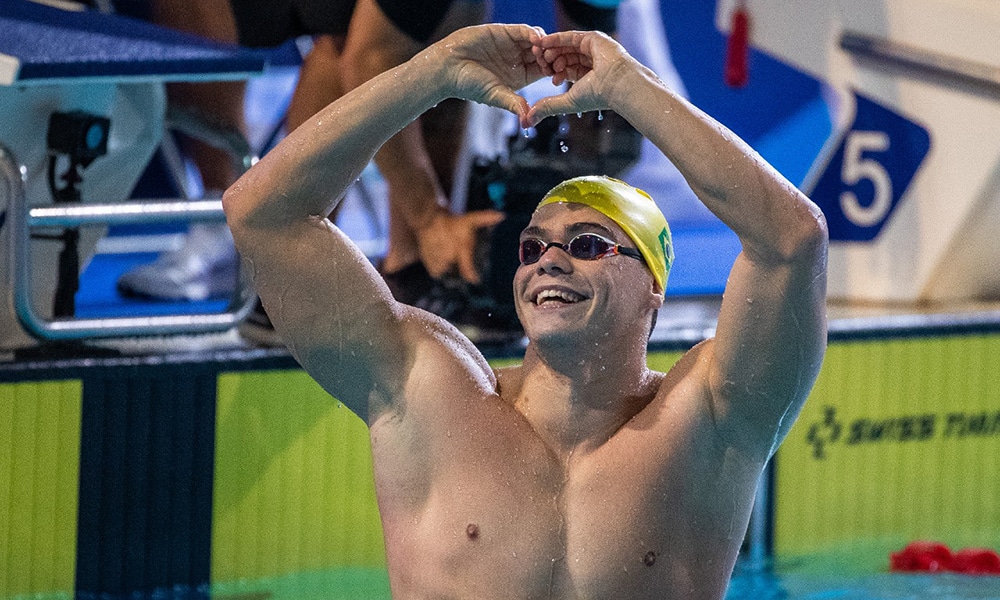 Gabriel Bandeira natação paralímpica mundial de natação paralímpica medalha de ouro Mariana Gesteira