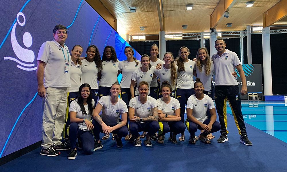 Seleção brasileira de polo aquático feminino seleção feminina de polo aquático Mundial de esportes aquáticos budapeste hungria
