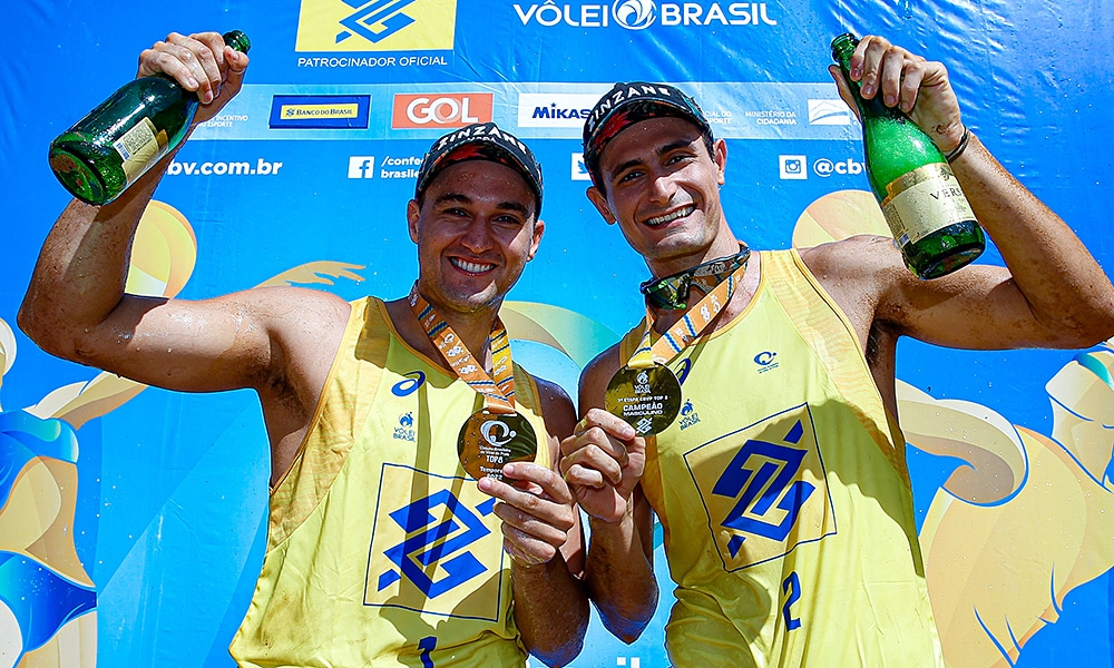 André/George vôlei de praia medalha de ouro Campo Grande circuito brasileiro de vôlei de praia Top 8