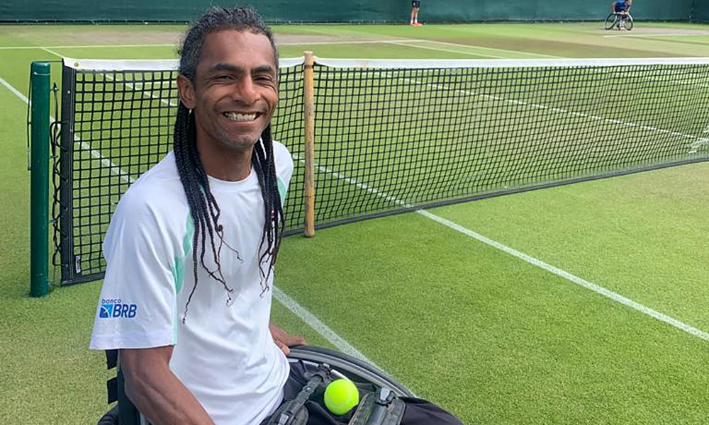Ymanitu Silva tênis em cadeira de rodas tênis em CR quad estreia Wimbledon