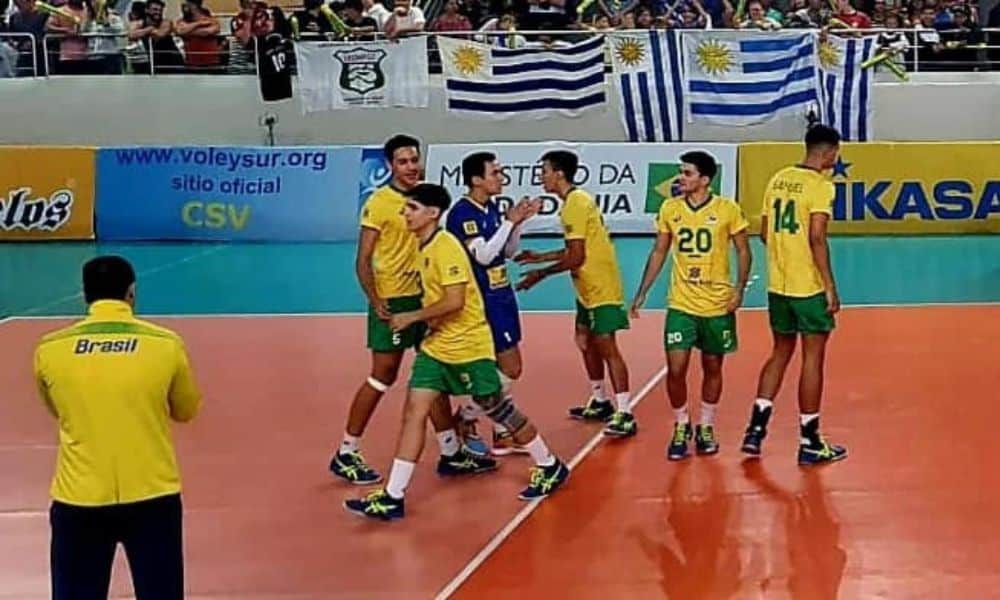 Brasil x Peru Sul-Americano Sub-19 vôlei masculino