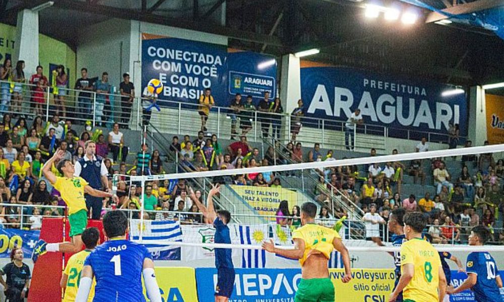 Brasil bate Colômbia e vai à final do Sul-Americano Sub-19 vôlei