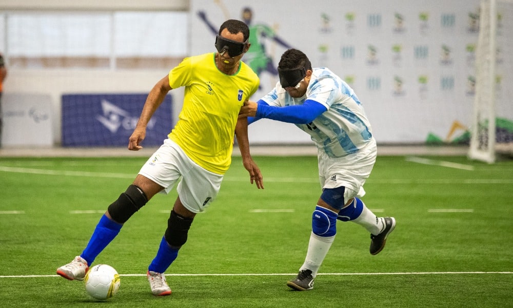 Brasil e Argentina Grand Prix de futebol de cegos