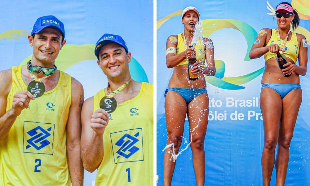 André:George e Duda:Ana Patrícia são campeões em João Pessoa Vôlei de praia