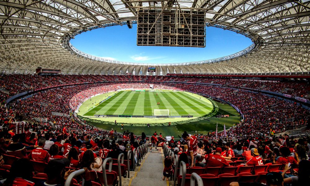 Beira Rio lotado Corinthians x Internacional Brasileiro de futebol feminino