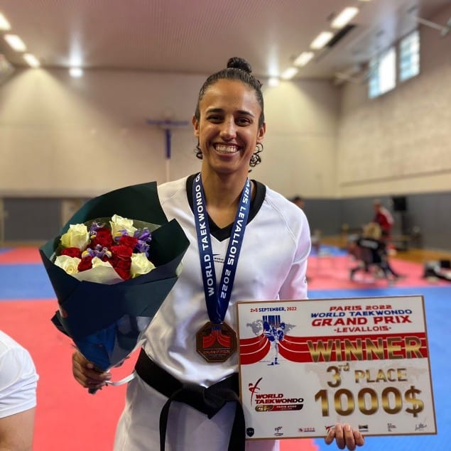 Gabriele Siqueira medalha Grand Prix de Paris de taekwondo