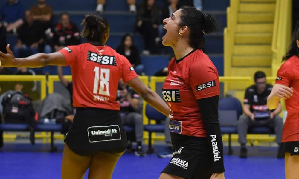 Sesi Bauru vence e encara São Caetano nas semifinais do Campeonato Paulista de Vôlei feminino
