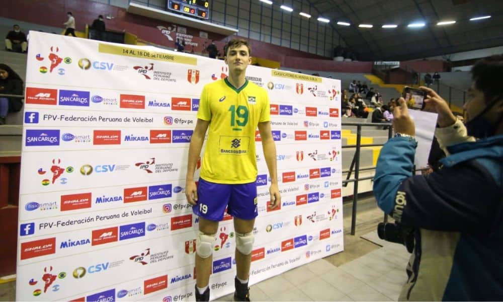 Brasil x Argentina Sul-Americano sub-21 de vôlei Arthur Bento