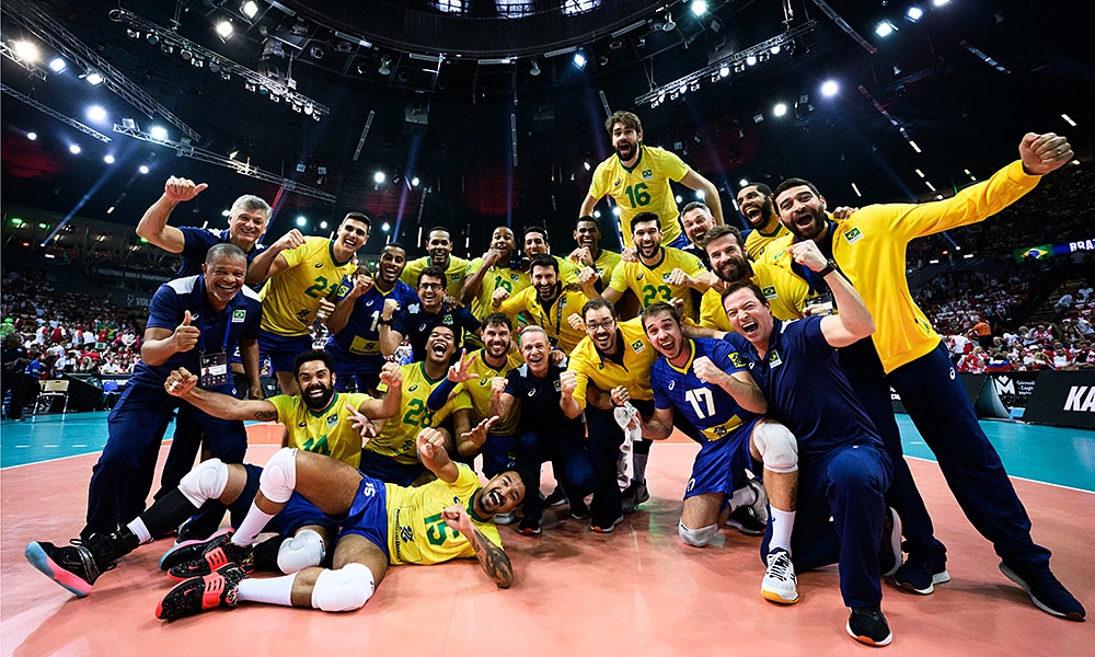 Brasil vôlei masculino Eslovênia bronze Mundial vôlei masculino seleção masculina de vôlei Leal ao vivo