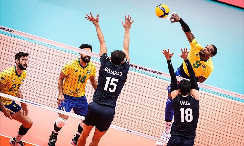 Leal Brasil Irã Mundial de vôlei masculino ao vivo oitavas de final