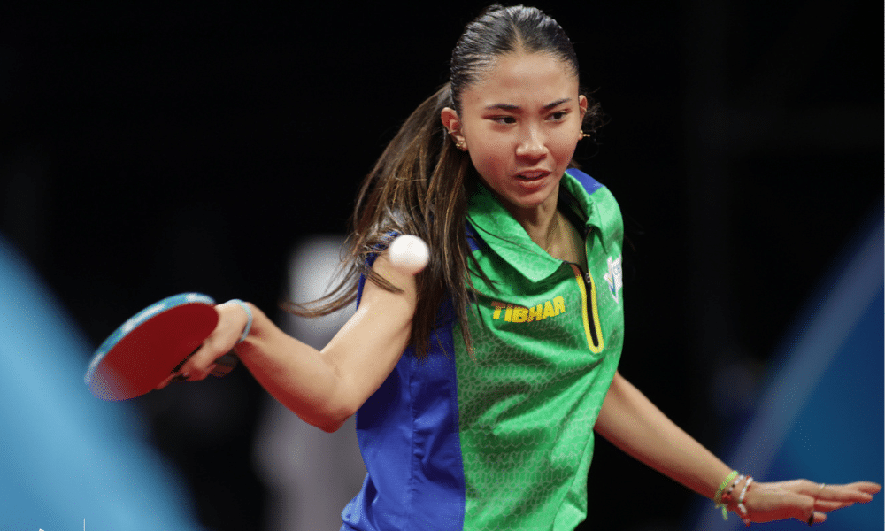 Giulia Takahashi Brasil Mundial por equipes tênis de mesa
