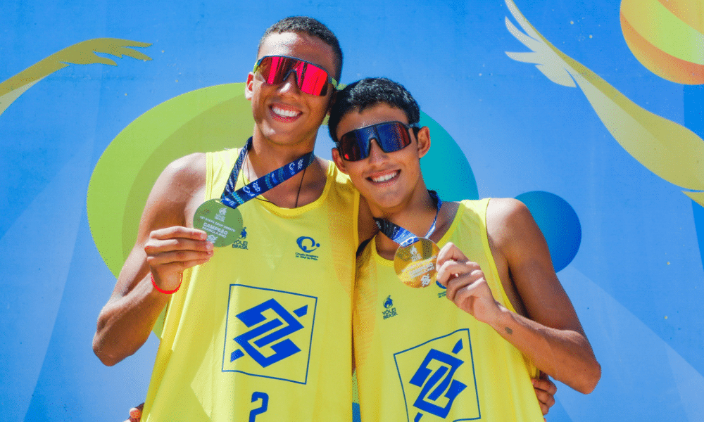 Vilsomar e Pedro Aberto de Maceió de vôlei de praia