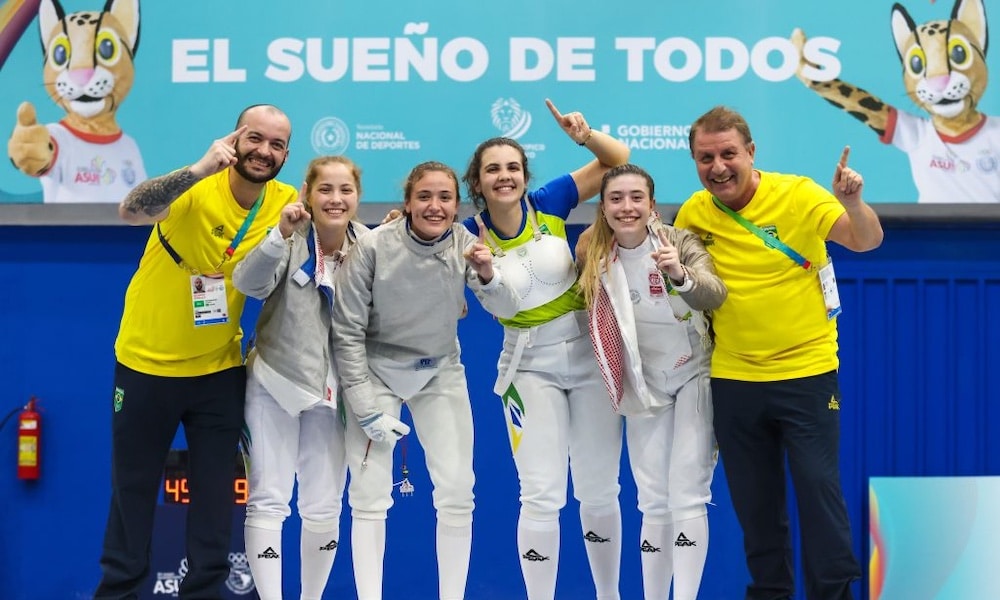 sabre feminino esgrima brasil jogos sul-americanos 2022