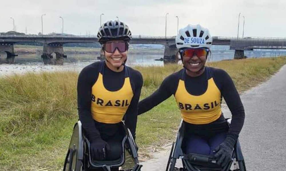 Brasileiras disputam maratona em cadeira de rodas no Japão Aline Rocha e Vanessa de Souza
