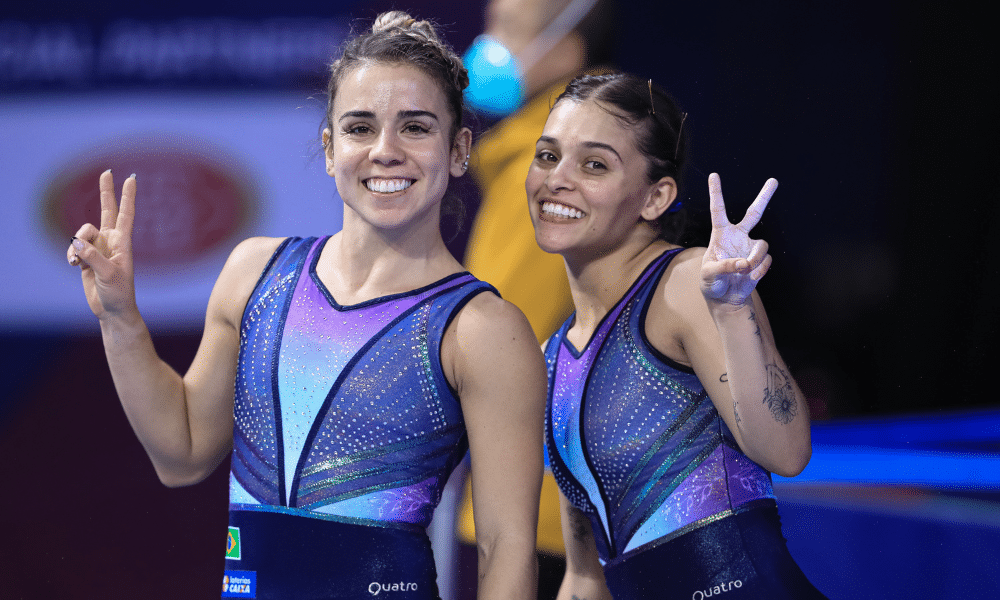 Camilla Lopes e Alice Gomes Mundial de ginástica de trampolim