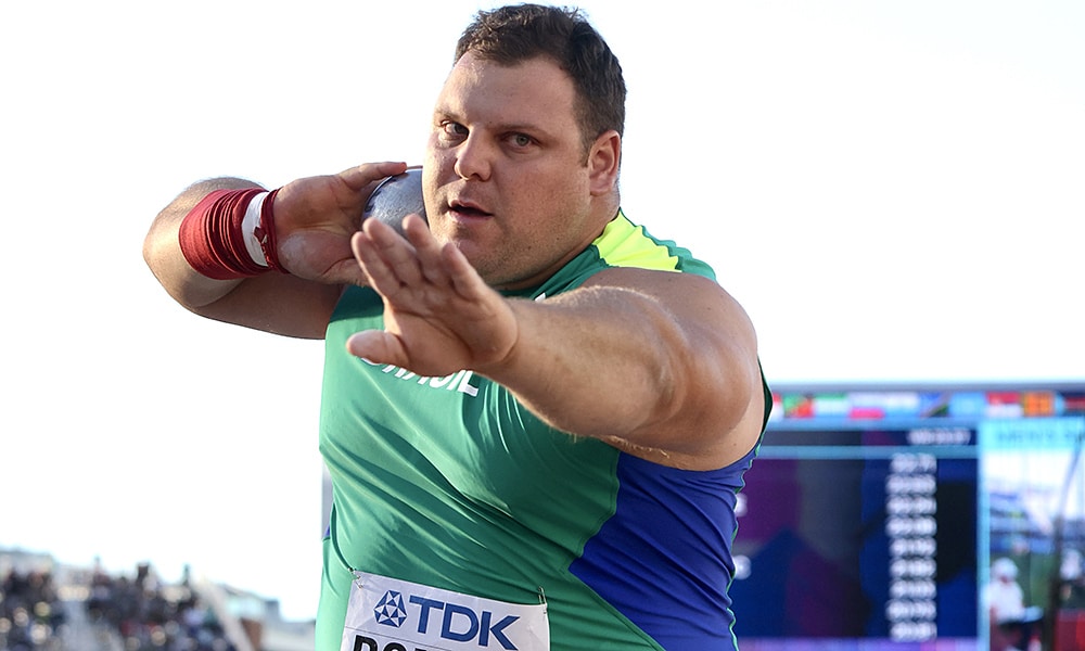 Darlan Romani atletismo arremesso do peso Mundial de Oregon Paris-2024