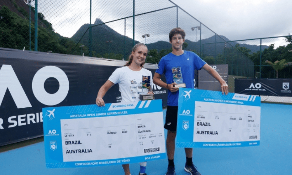 Australian Open Junior Series Carolina Laydner e Nicolas Oliveira
