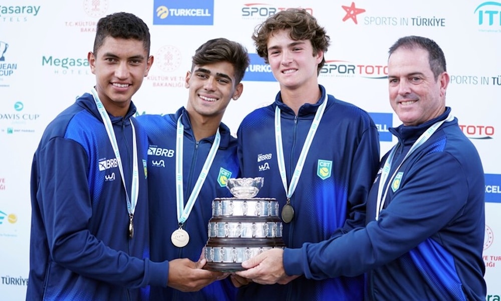 Liderados por João Fonseca, Brasil vence pela primeira vez na história Copa Davis Juvenil