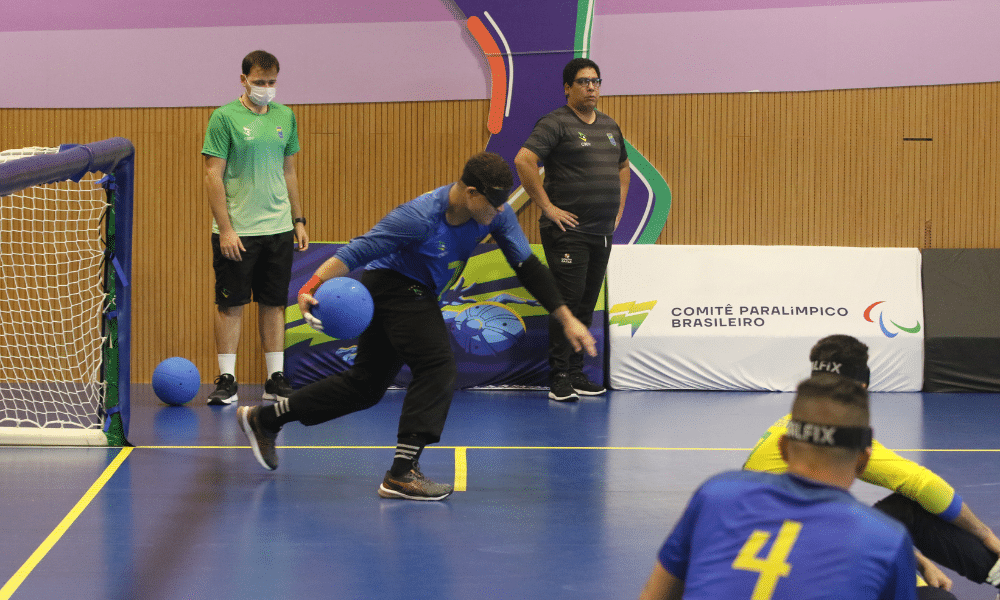 Seleções brasileiras de goalball no CT Paralímpico