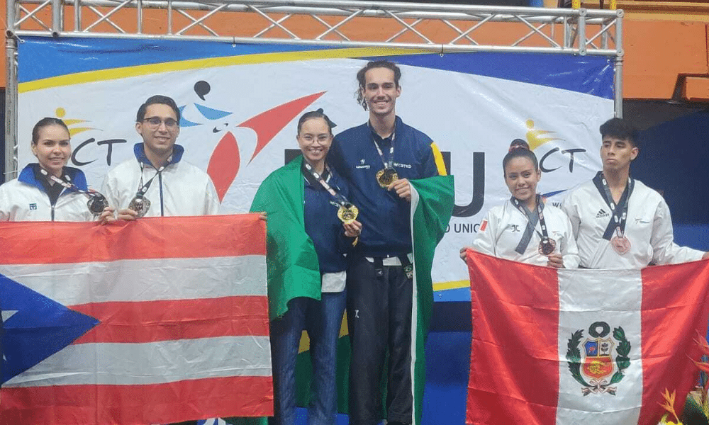 João Victor Soares e Nicole Maciel Pan Am Series I de taekwondo