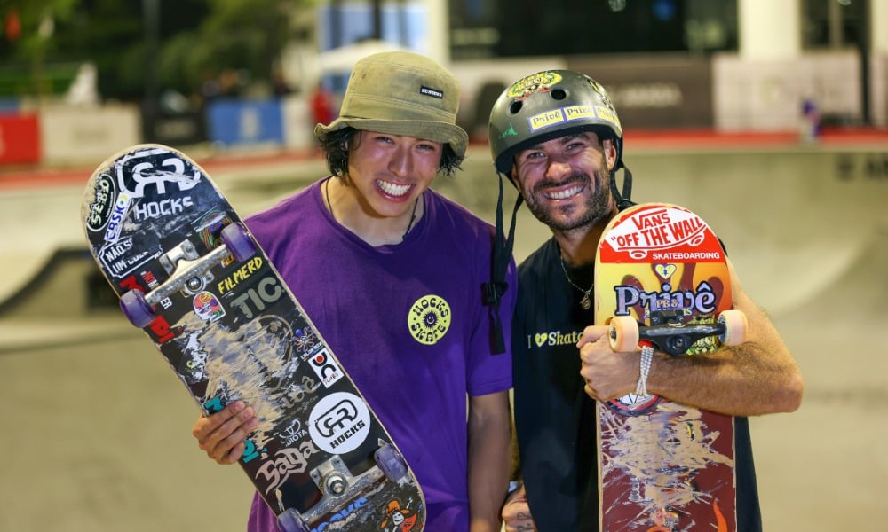 Augusto Akio e Pedro Barros Mundial de skate park