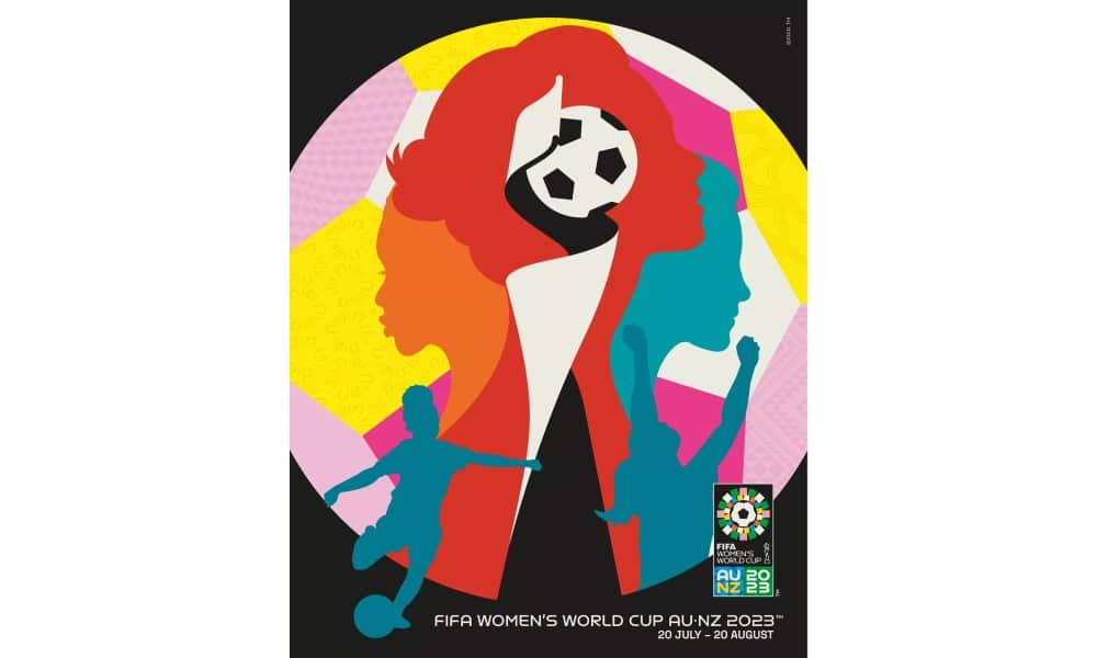 Copa do Mundo Feminina de futebol 2023 pôster oficial Austrália e Nova Zelândia