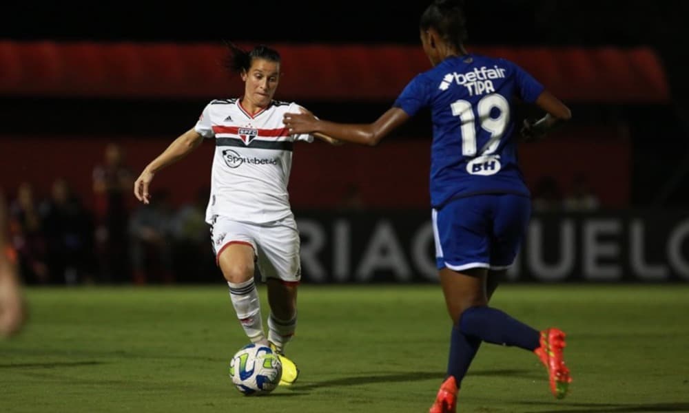 São Paulo busca empate Cruzeiro no Brasileiro Feminino de futebol feminino