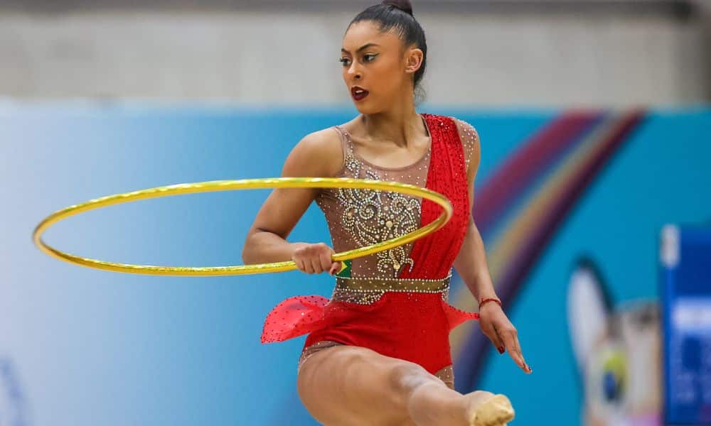 mas - Bárbara Domingos na Copa do Mundo de ginástica rítmica conjunto