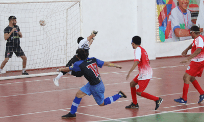 Gol de Juan Quintero para a Apadevi na semifinal contra a Escema no Regional Nordeste de futebol cegos. Equipe enfrentará Apace na final