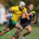 Brasil Tupis enquanto enfrentam Jamaica no Challenger Series de rugby sevens