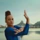 A ginasta Rebeca Andrade, estrela de campanha publicitária de sustentabilidade (Divulgação)