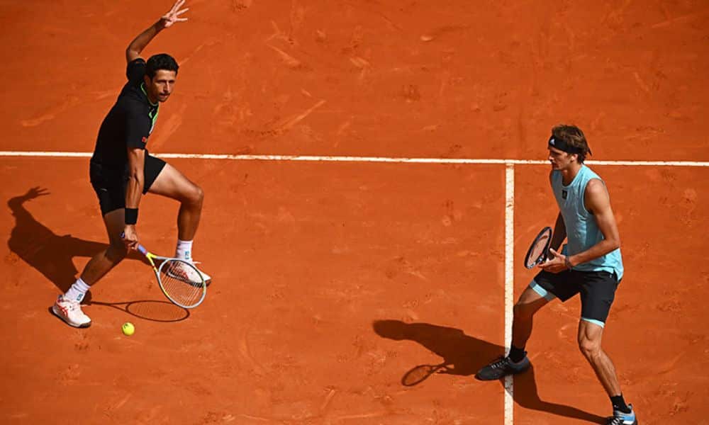 Marcelo Melo e Alexander Zverev no Masters de Monte Carlo